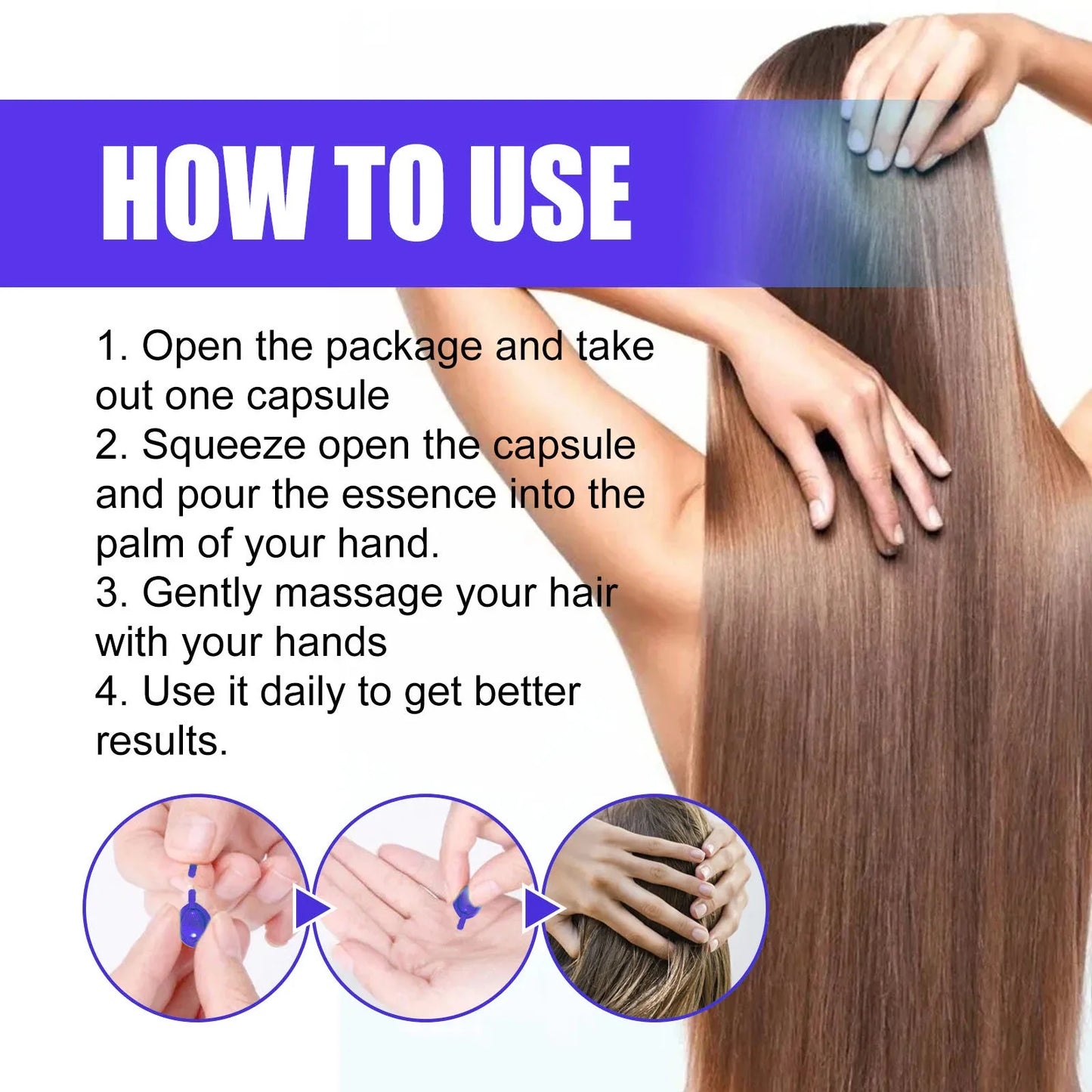 Cápsulas de Keratina y Aceite de Argán – Reparación y Brillo Intenso para el Cabello